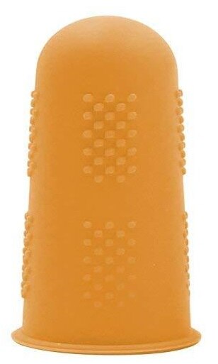 Heißer Kleber Pistole Finger Kappen 3/5 Stück Gitarre Finger Schutz Silikon nicht-Unterhose Hohe Temperatur Beständig Anti Finger Schutz: Orange / 3Stck