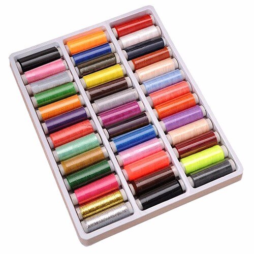 39 Colors Handmade Sewing Thread Box Set Sewing Machine Knitting Thread Thick Line Hand Stitching Sewing WYQ