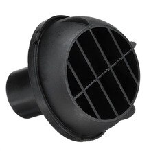 1x Warm Air Vent Outlet 42mm 1.65in Rotatable Heater Duct Black Plastic
