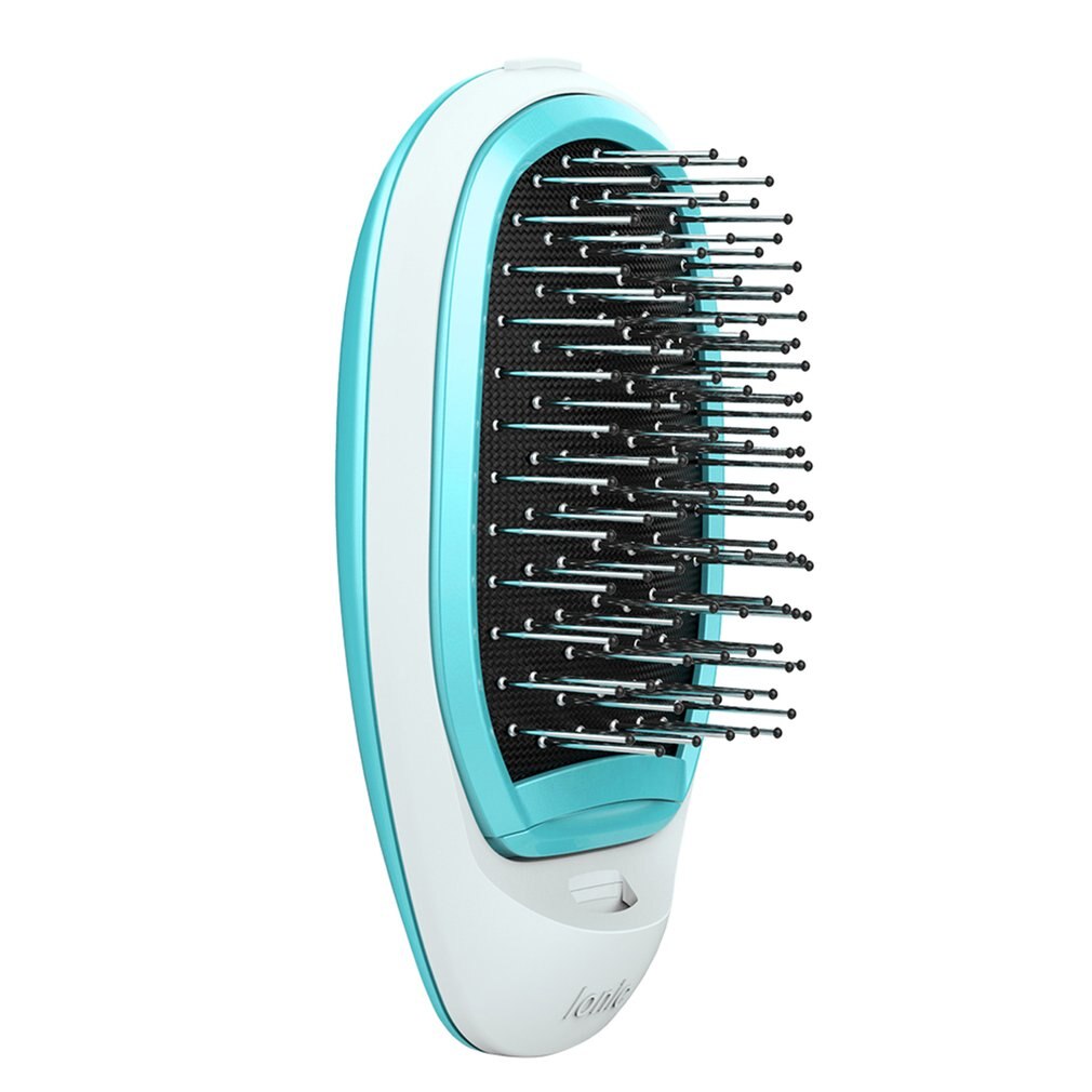 Cepillo de pelo portátil iónico alisador de pelo cepillo de iones negativos peine para llevar masaje antiestático peine de pelo lacio