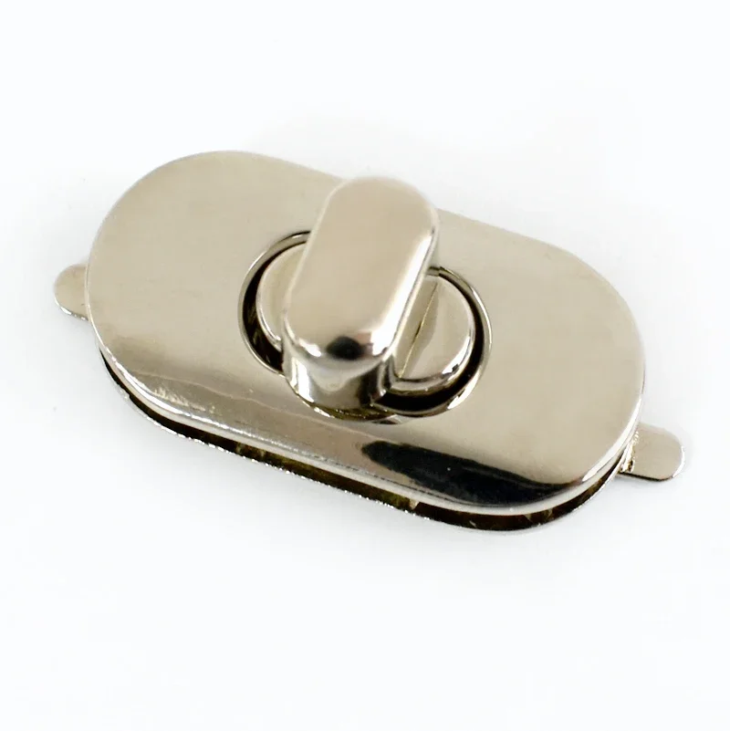 2/4/10Pcs Meetee 35*18mm Metal Bag Lock Clasp Handbag Twist Turn Locks Buckle Oval Twisting Replace Clasps Hardware Accessory: 8# / Antique Brass