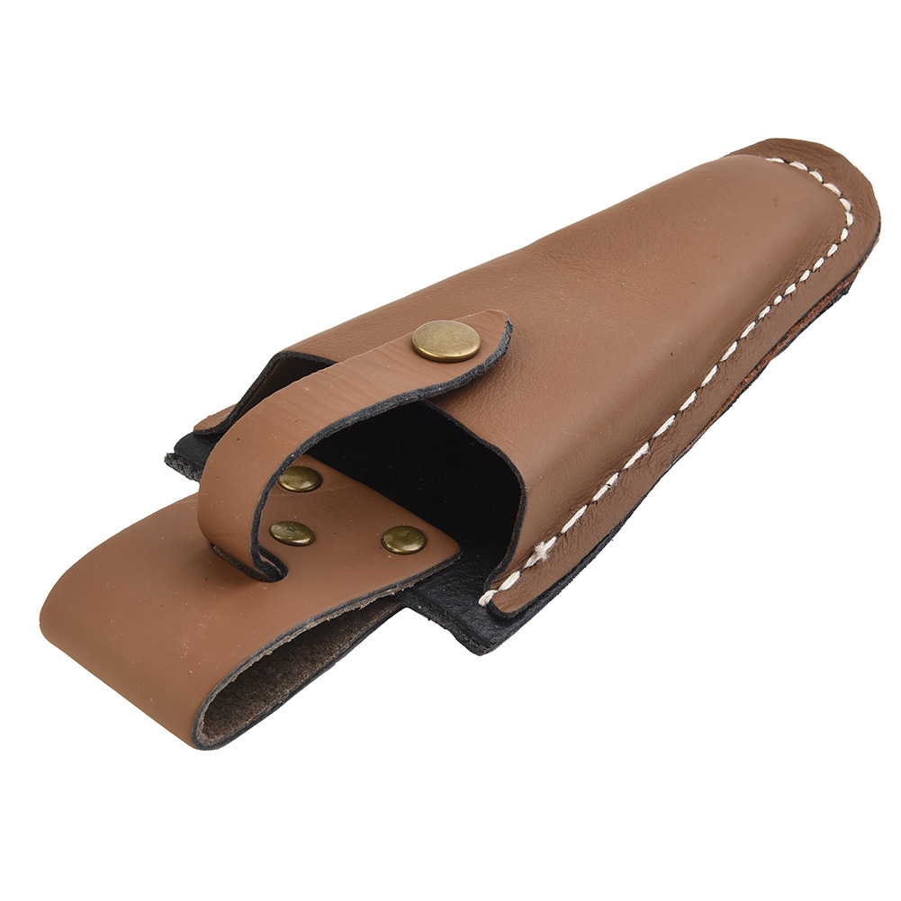 Bolsa de almacenamiento de tijeras de podar, bolsa de almacenamiento de Material de cuero, hebilla portátil para herramientas de recorte de jardinería: Default Title