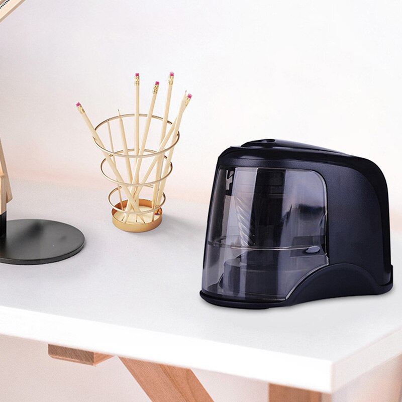 Afilador de lápices eléctrico, la mejor hoja de acero helicoidal de alta resistencia para artistas, niños y adultos, lápices de colores