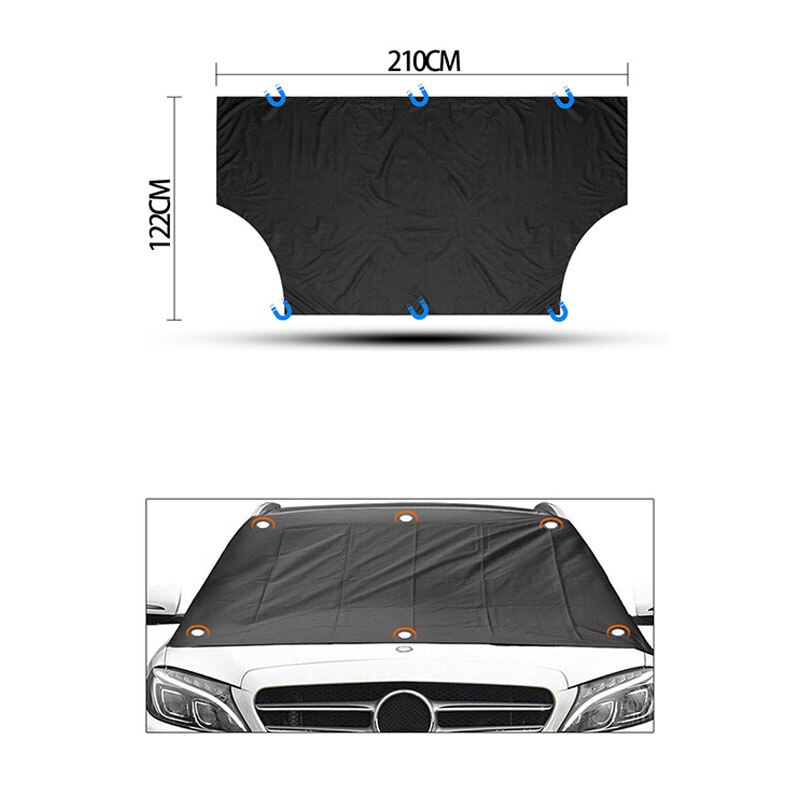 Magnetic Edges Car Snow Cover Frost Car Windshield Snow Frost Guard Protector Free Ship: 210 X 122 CM