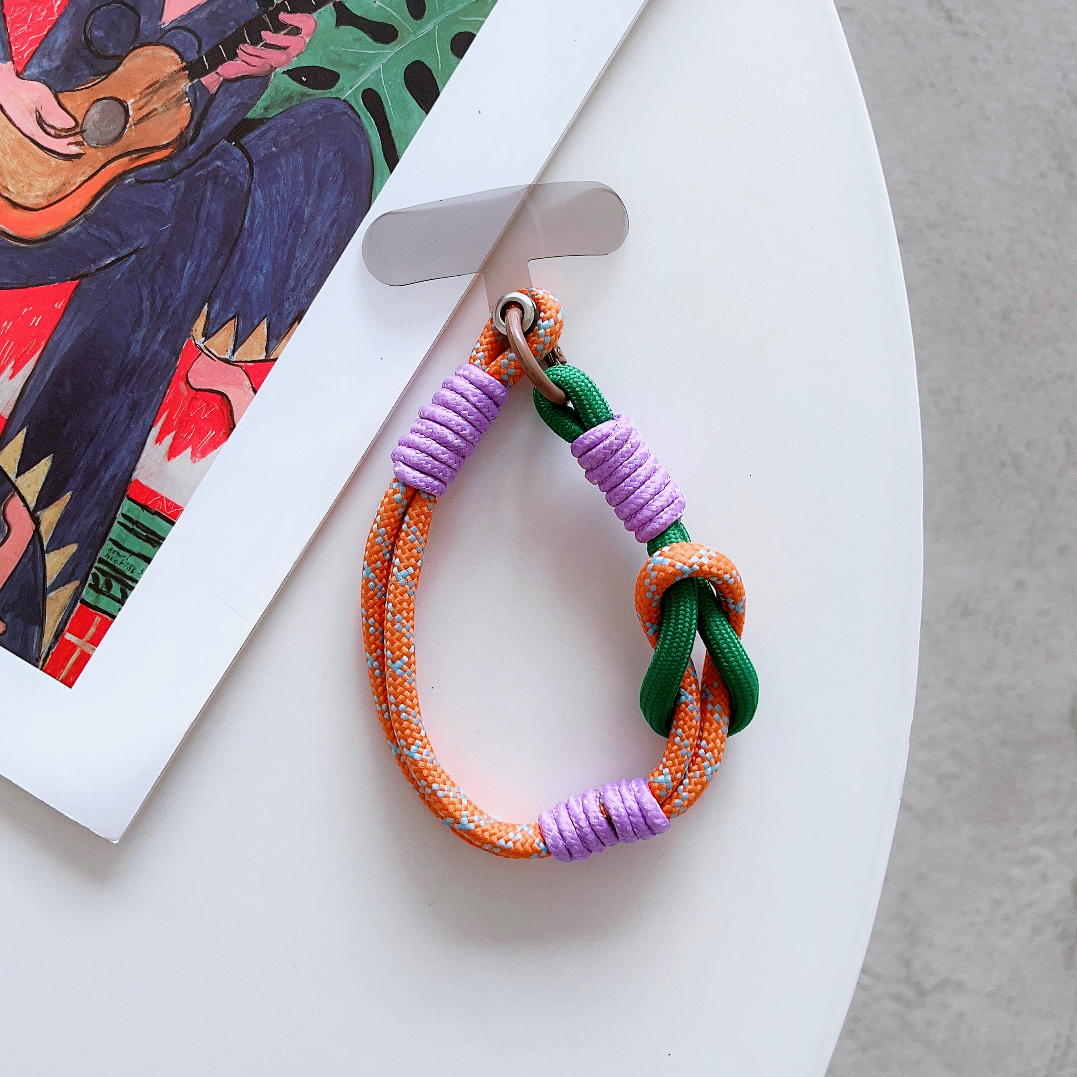 Mobile Phone Lanyard Wrist Strap Anti Rope Mobile Phone Pendant Decoration Multi-Purpose Lanyard: Silver / Gray