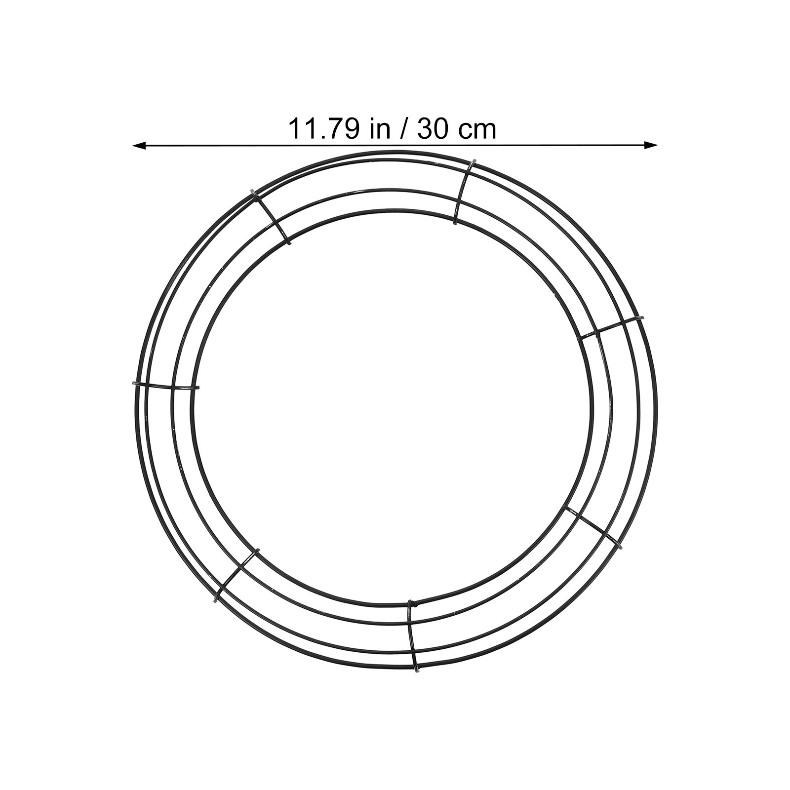3pcs Iron Flower Wreath Hoop Iron Frame Decorative Wreath Loop Home Decor Unfinished Hanging Loop Wreath Loop Decor Wreath Frame