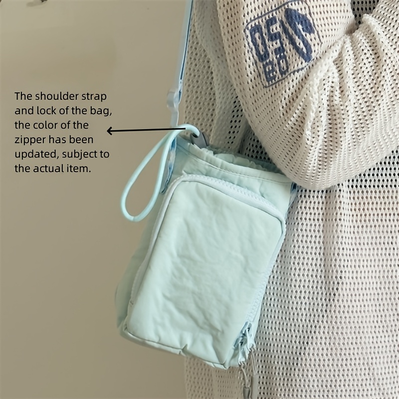 Mobile Phone Bag Crossbody Shoulder Water Bottle Bag Waterproof Yoga Bag Running Sports Outdoor Portable Bag: Brown