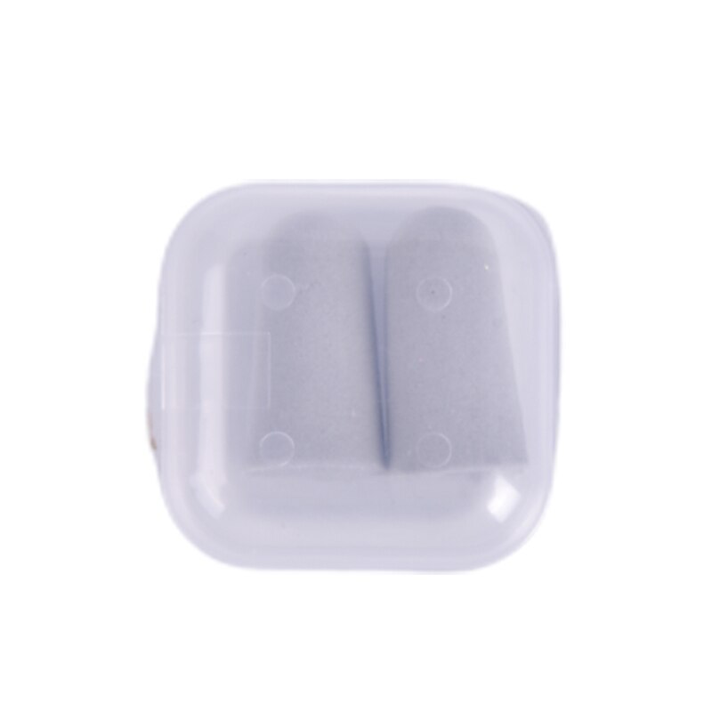 20PC Soft Foam Ear Plugs Sound insulation ear protection Earplugs anti-noise sleeping plugs for travel foam soft noise reduction: box gray