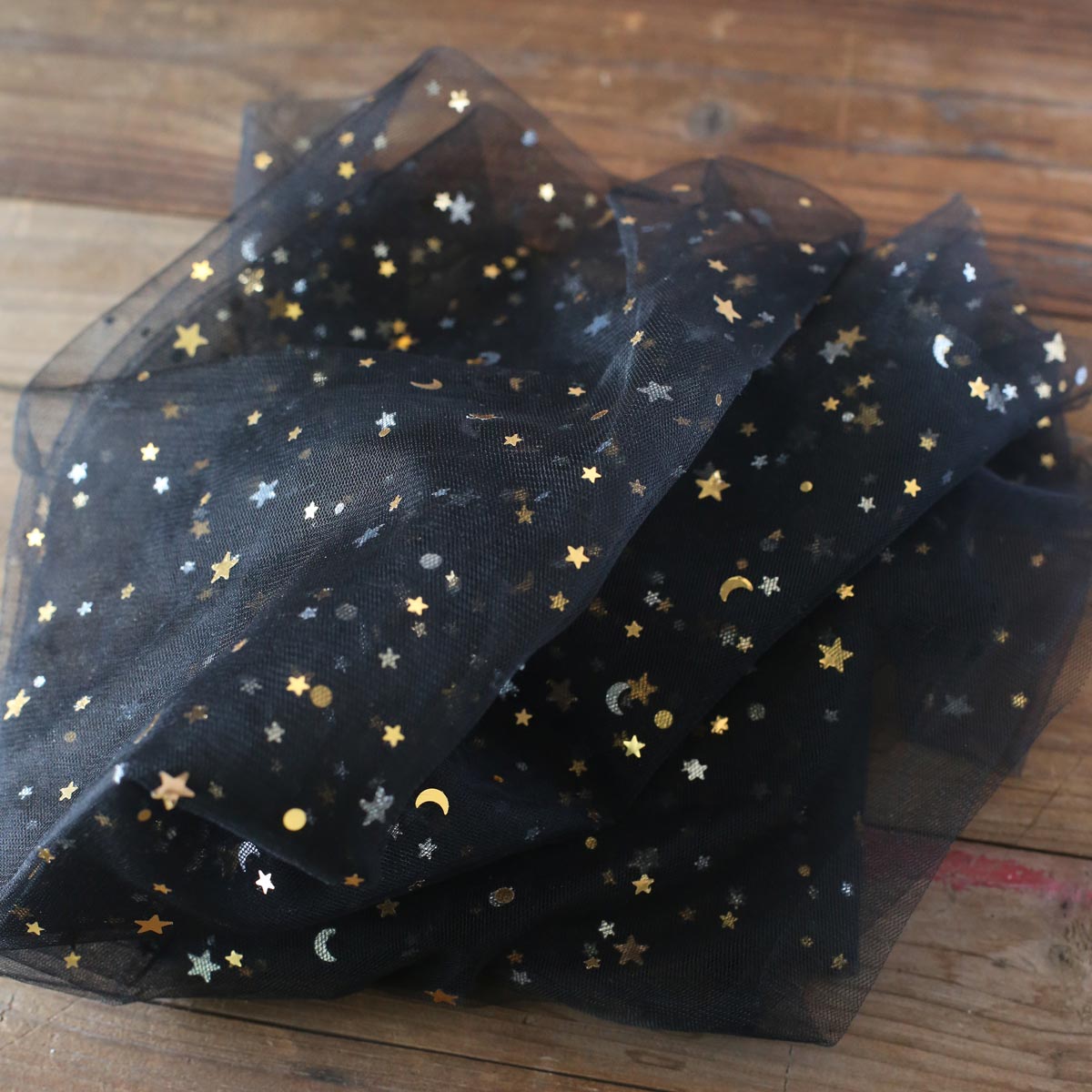 Starry Sky Mesh Photography Background Backdrop Dreamy Mottled Photography Props: Black