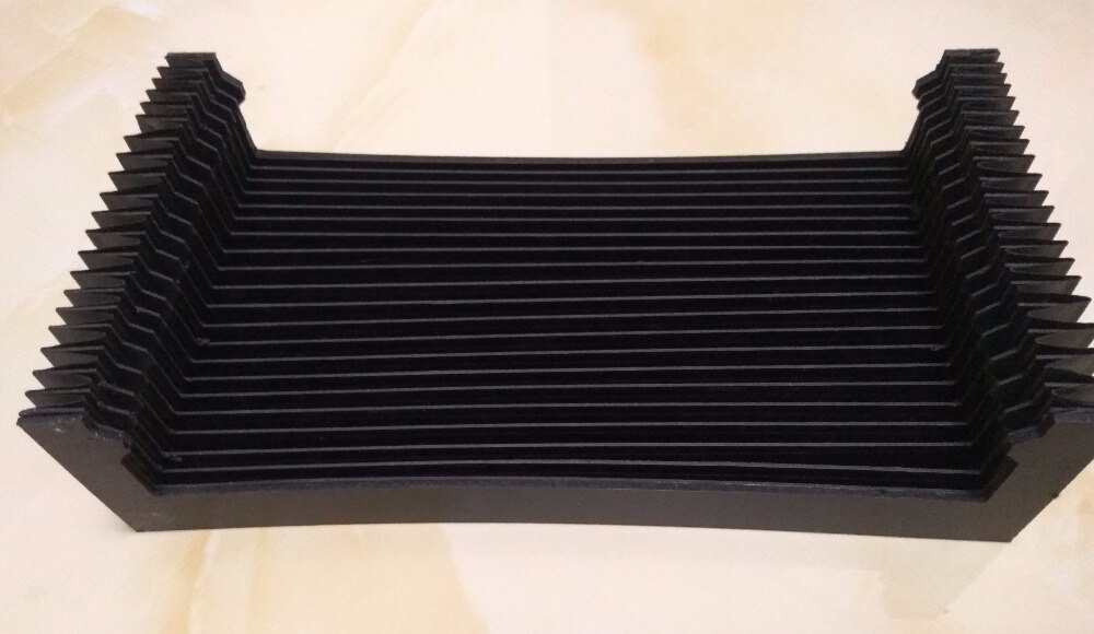 Chamfer accordion cnc machine bellows,Lmax350mm/width213mm/height55mm