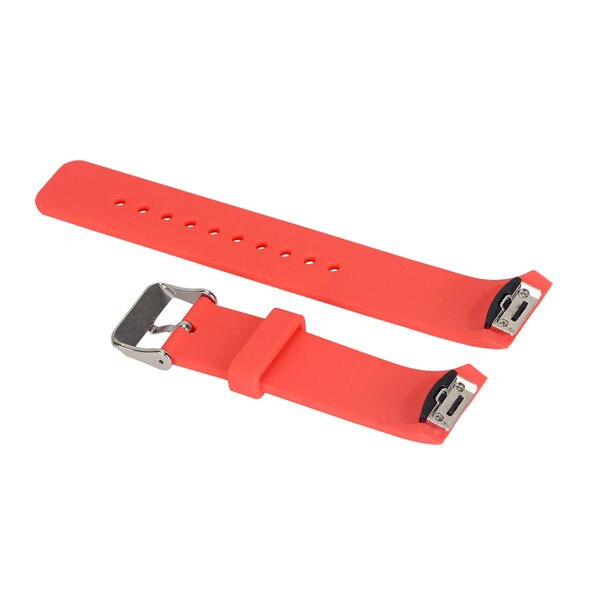 For Samsung Gear S2 R720 watch strap Replacement Silicone Solid color sport watchband Straps For Gear S2 SM-R720 smart watchband: Red