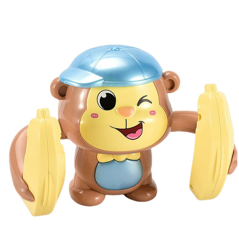 Kids Electric Monkey Toy Walking Singing Musical Light Monkey Sound Control Induction Toy Funny Electronic Pets for