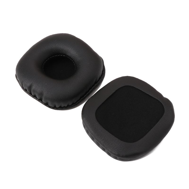 2 stuks leren oorkussens voor marshall major i ii oordopjes, gemaakt van schuimrubber en spons.