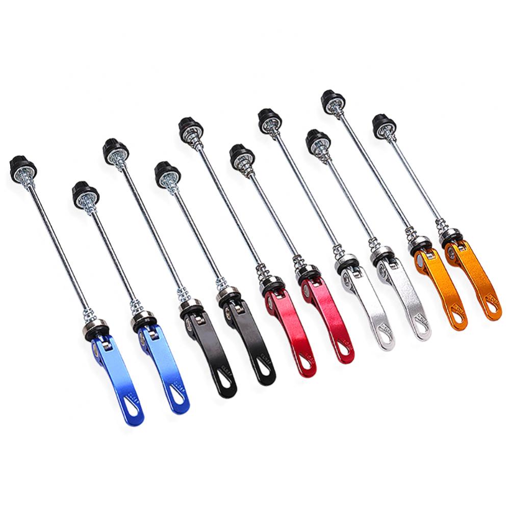 Cycling Quick Release Road Bike Aluminum Alloy Quick Release Skewer 1 Pair Bike Skewers Bicycle MTB Front Rear Hub Skewers Lever