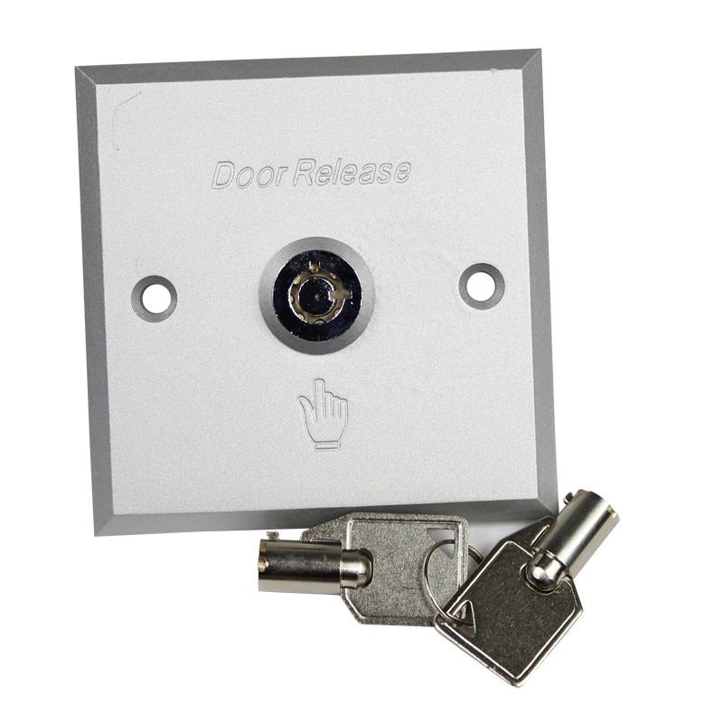 Aluminium alloy emergency switch lock with key door access control system exit push button door release