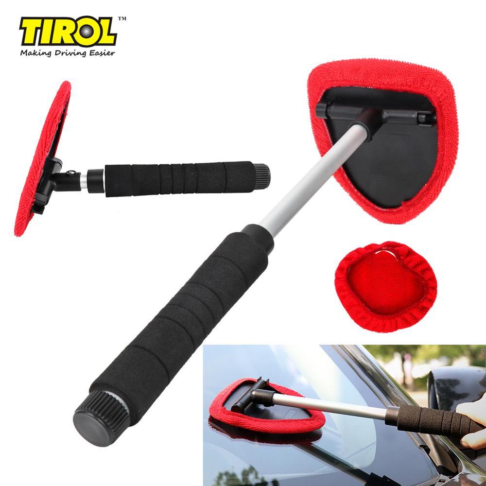 Microfiber Auto Window Cleaner 28Cm-47Cm Intrekbare Handvat Auto Window Ruitenwisser Cleaner Brush Car Auto Cleaning tool