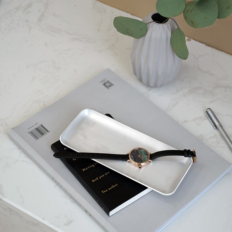 Rectangle Breakfast Dishes and Plates Sets Dessert Cupcake Cake Coffee Fruit Tray for Coffee Shop Tableware Home Storage Plates