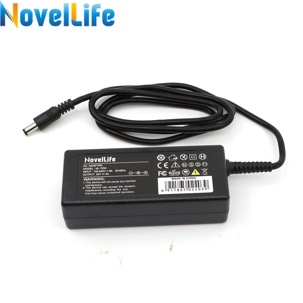 Novellife 24v 3a strømforsyningsadapter til  ts100 sh72 mini elektrisk loddekolbe eu us au stik  ac 100-240v dc5.5*2.5 strømstik