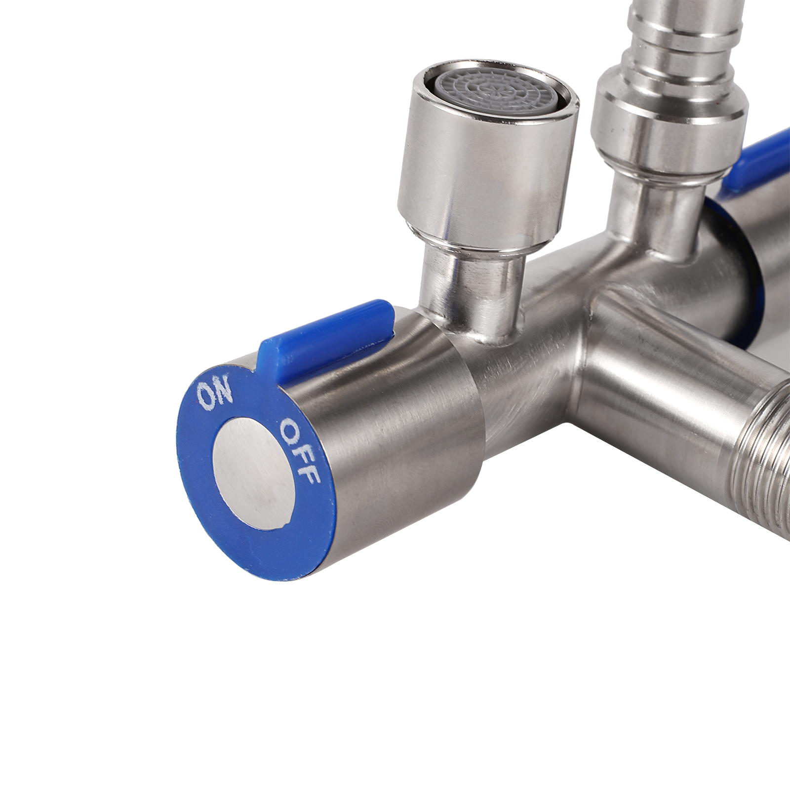 Doppelsc Halfter Auslass Wasserhahn Toilette Bidet Dusch armatur Schlecht armaturen 1/2 Kupfer Doppel auslass und Absperr ventil