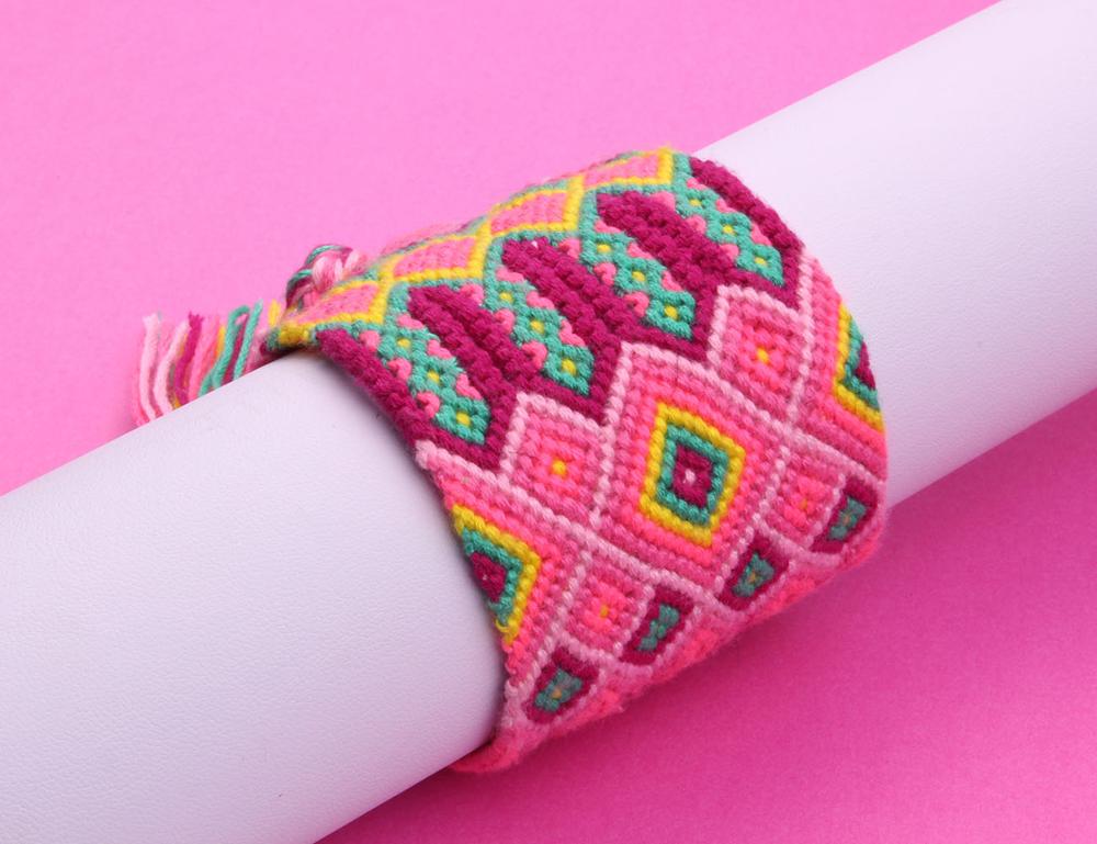 Pulsera de la Amistad tejida a mano para hombre y mujer, brazalete bohemio Hippie de 6cm de ancho, con borlas, para playa y verano