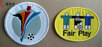 Euro 1996 2000 2004 Fair Play Football badge Set Embroidered Iron on Soccer badge: EURO 2000