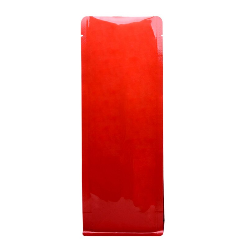 Sachet d'emballage en feuille d'aluminium pour café et thé, sachet octogonal, scellé, lot de 50: Rouge