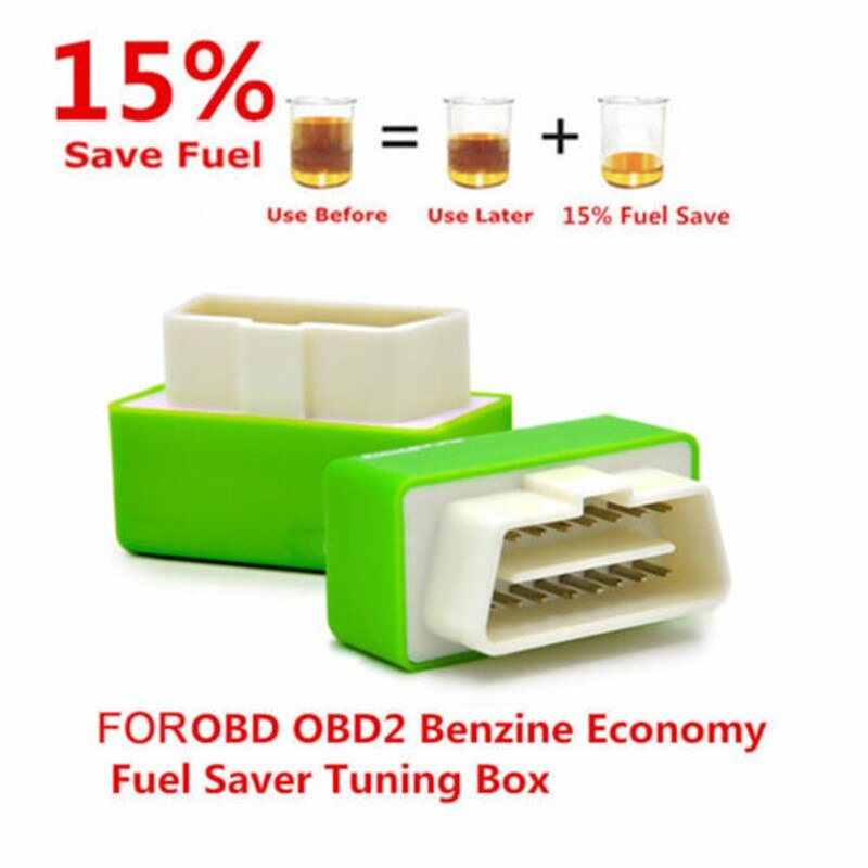 Eco OBD OBD2 ahorro de combustible económico caja de ajuste Chip para gasolina coche ahorro de Gas Z2H6Y