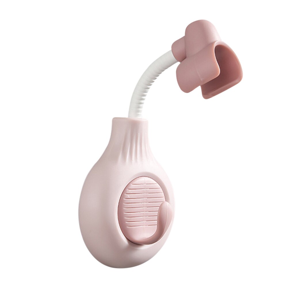 360° Shower Head Holder Adjustable Self-Adhesive Showerhead Bracket Wall Mount With 2 Hooks Stand SPA Bathroom Universal ABS 1pc