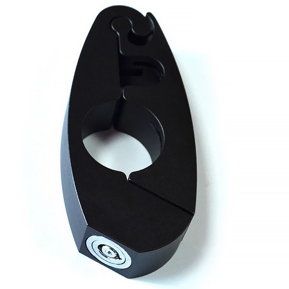 Motorcycle Brake Lever Handlebar Lock Anti-Theft Aluminum Alloy Handlebar Safety Lock For Scooters, E-Bikes, Motorcycles: black