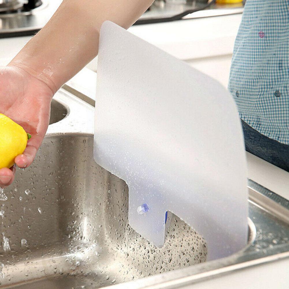 Waterproof Splash Board Household Water Flap Suction Kitchen Board Sink Pool Sink Kitchen Rack Board Dishwashing Cup Wash F B8Q0