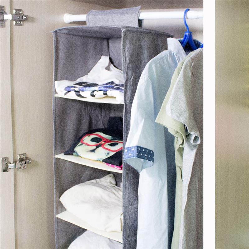 Katoen Kast Garderobe Kast Organizer Opknoping Pocket Lade Kleding Opslag Kleding Home Organisatie Accessoires Benodigdheden