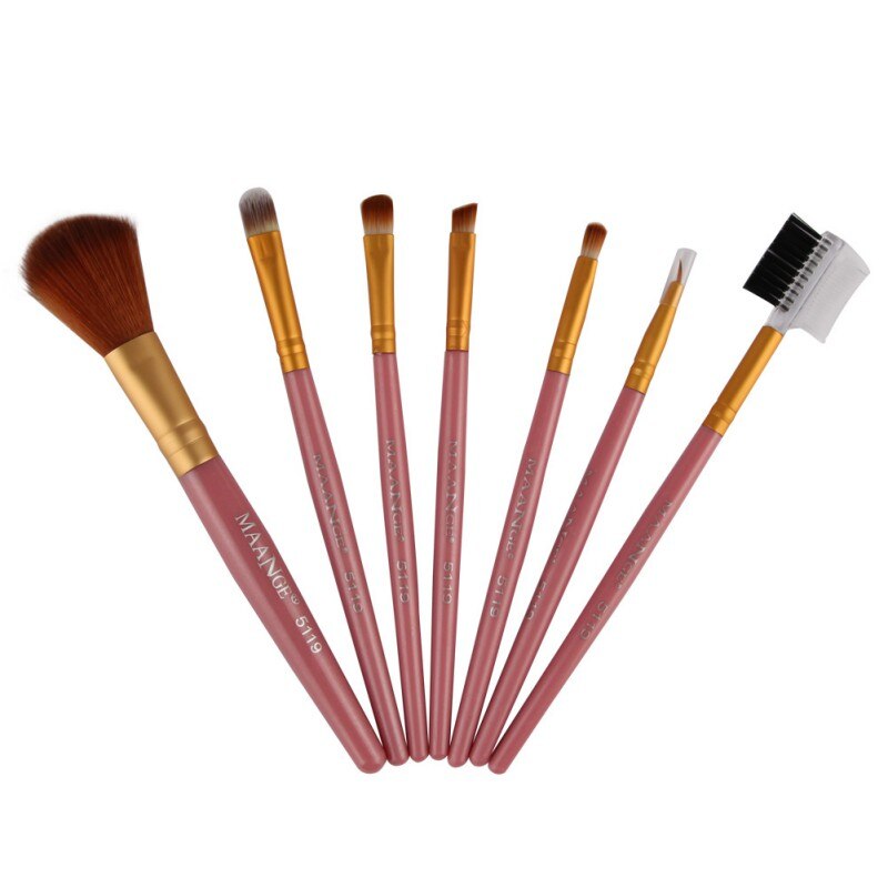 Set van 7 make-upkwasten voor cosmetische foundation, poeder, oogschaduw en make-upkwasten, eenvoudig te gebruiken: Pj