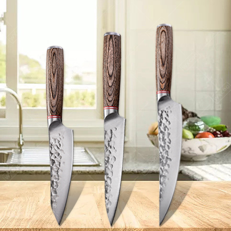 Professionele Keukenmessen Vleesmes Slagersmes Gesmeed Hamer Uitbeenmes Paring Roestvrij Staal Snijden Koken Messen