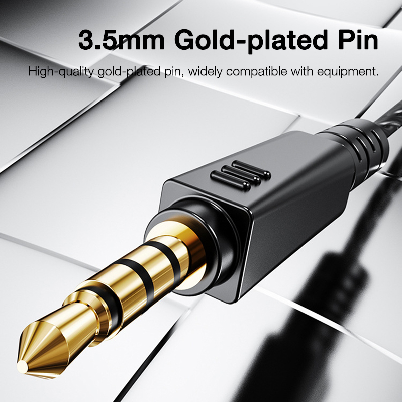 EARDECO Mobile kabelgebundene Kopfhörer für Telefon-Kopfhörer, Super-Bass-Stereo-In-Ear-Kopfhörer mit 3,5-mm-Mikrofon, Ohrhörer mit Geräuschunterdrückung