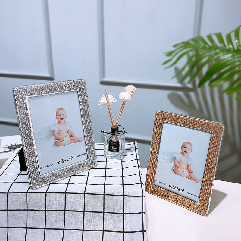 Goede luxe fotolijst metalen certificaat fotolijst 17 x 22cm glas binnenkant gouden zilveren 7 " posterlijst