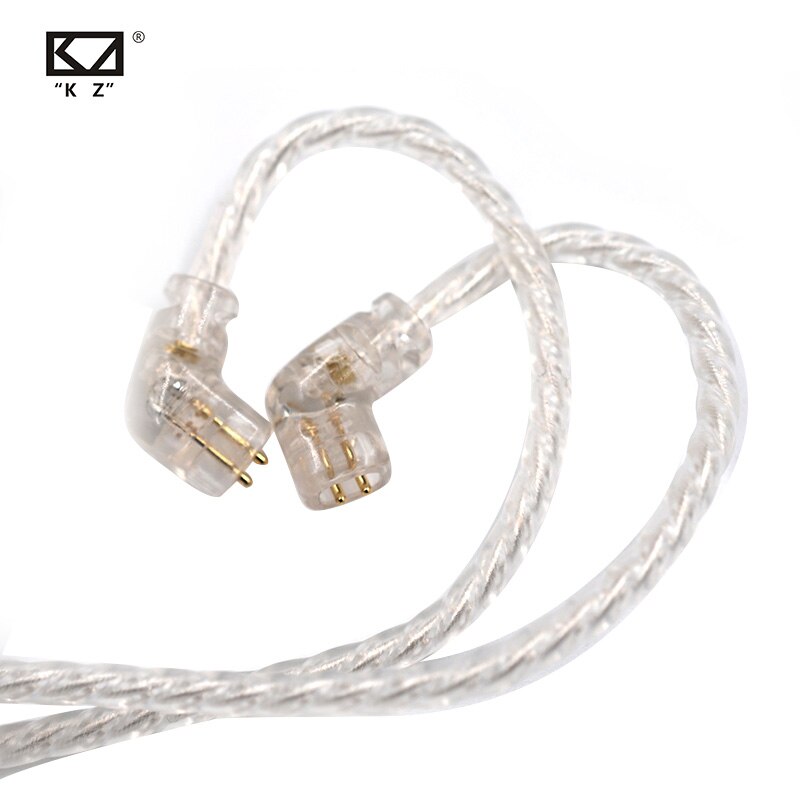 KZ ZSN Replaceble Silver Plated Upgraded Cable With 3.5mm 2Pin Connector KZ ZSN Dedicated Cable Only Use For KZ ZSN ZSN PRO: Default Title