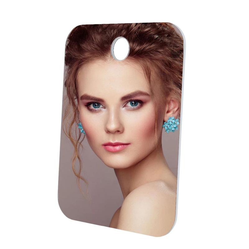 Silver Acrylic Hanging Shaving Mirror Portable Travel Anti-Fog Shower Mirror Acrylic Shower Mirror For Man Shaving Mirror