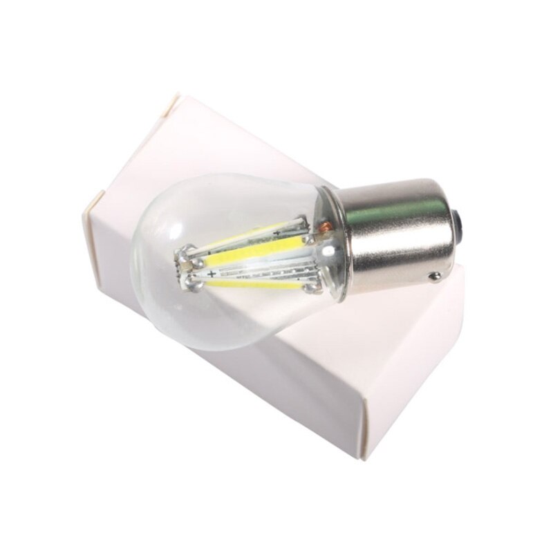 Gfoloza Super heldere P21W led Auto Achteruit Verlichting BA15S 1156 LED Filament Chip Lamp Auto Draaien Brake Back-up lamp DRL Wit 12V