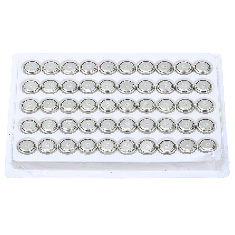 50Pcs Button Knoopcelbatterij Voor Horloge Elektronische Weegschaal AG10 LR54 LR1130 390 189 389A 389 1.5V Alkaline mangaan Batterij