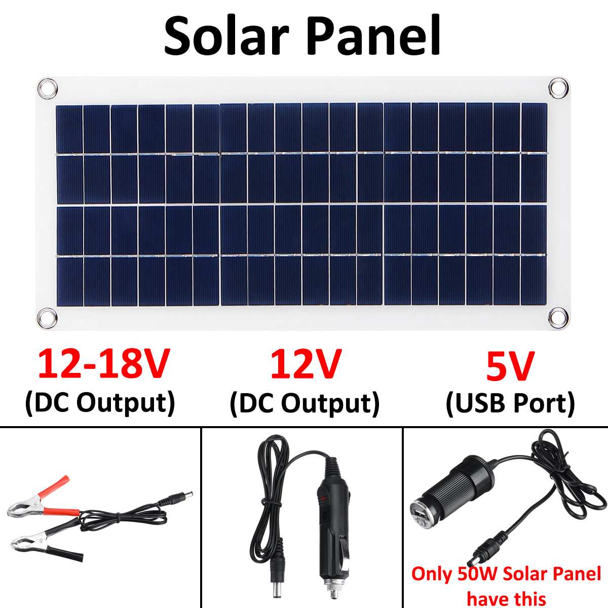 Panel Solar Flexible de 12/24V, 30W/50W, controlador 10A-30A, cargador de coche para RV, barco, pantalla LCD, controlador de carga de Panel Solar PWM
