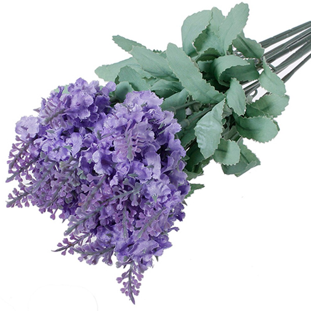 Artificial Flowers Lavender Silk Flower Bouquet Wedding Home Party DIY Decor 10 Heads sztuczne kwiaty decoracion hogar