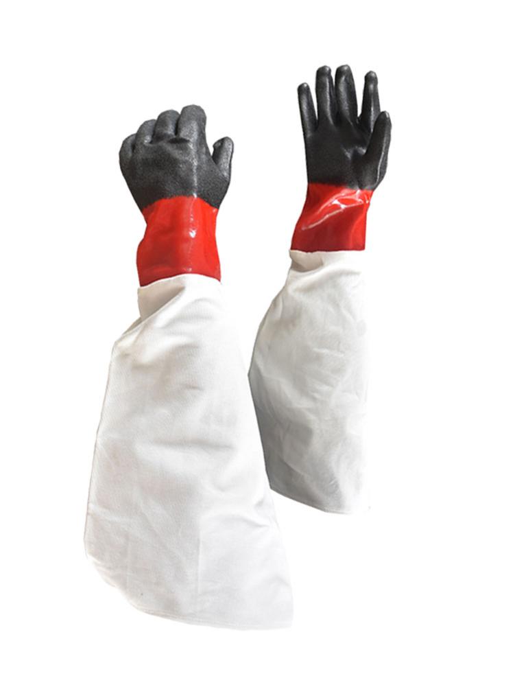 Guantes de chorro de arena originales de cuero y lona, transpirables, cómodos, resistentes al desgaste, accesorios para máquina de chorro de arena
