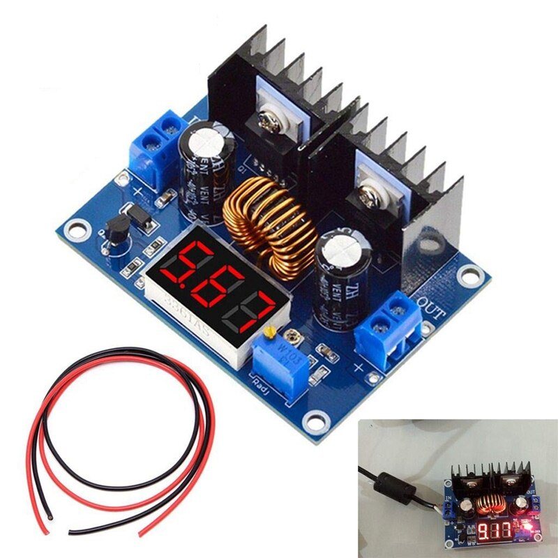 Dc-dc nedtrappingsmodul  xl4016 e 1 xh-m404 dc 4-40v 8a 200w spenningsreguleringsmodul