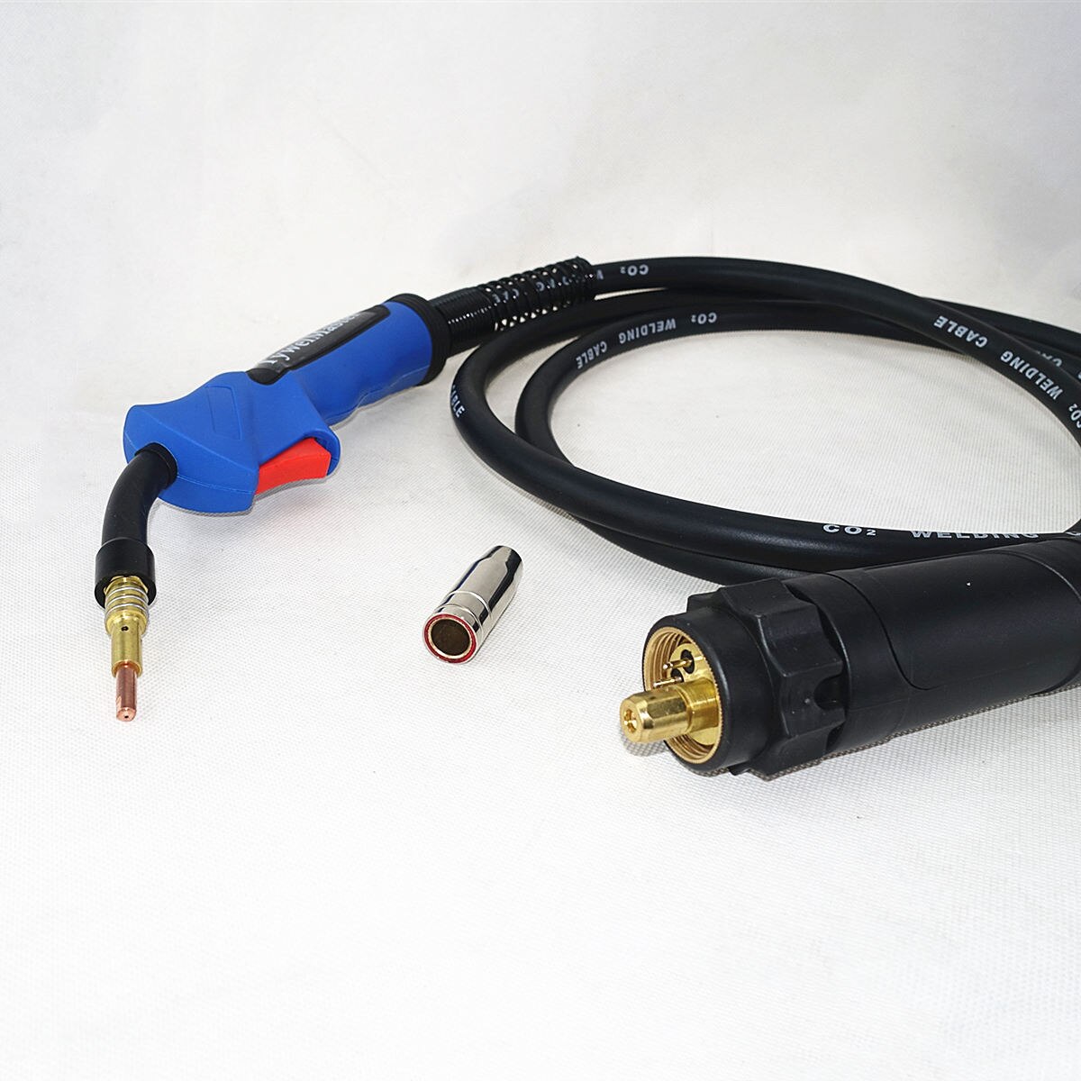 15AK Torch Consumables 5pcs Contact Tip Holder 1pcs Swan Neck Gas Nozzle Holder with Nozzle Spring for MIG Welding Torch