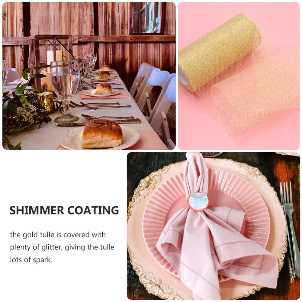 2 rollen wikkelaccessoire tule voor doe-het-zelf knutselen decoratieve tule rol tule linten spoel voor knutselen