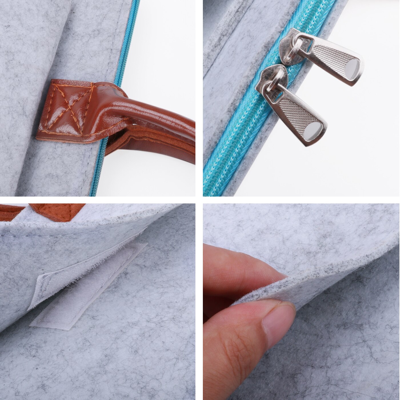 11.6/13.3/15.6 ''housse pour ordinateur portable poignée feutre ultra-léger ordinateur portable tablette IPAD étui avant-poche pochette sac porte-documents pour Macbook