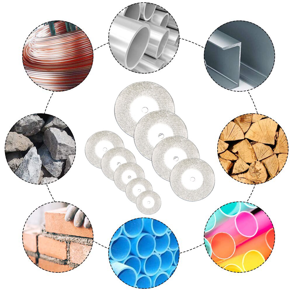 DIZAINLIFE Dremel Tool Mini Diamond Cutting Disc for Rotory Accessories Grinding Wheel Rotary Circular Saw Blade Abrasive Disc