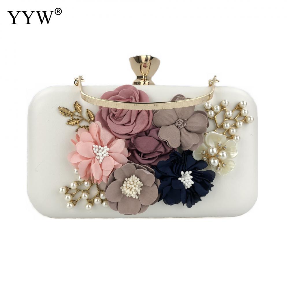 Royal Blue Crystal Evening Bags And Clutches With Flowers For Womens Party Wedding Prom Day Clutches Purse Wedding Bag