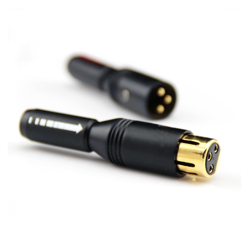 Gold-plated XLR per XRL Connettore 3 Spille Femmina o Maschio Balance Plug 6-10mm