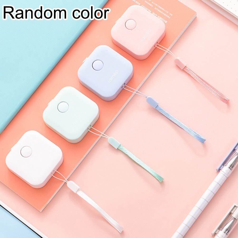 1 *Ruler Measuring Tape 43mm Stationery Office Imperial Retractable Automatic Sewing Measuring Tape Ruler Sent BY RANDOM